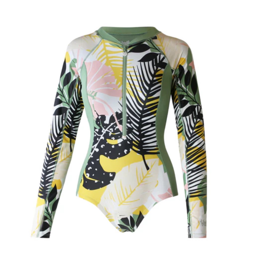 Uv Skinz 50+ Upf Sunwear Swimsuit Size 4x Full Coverage Half Zip Long Sleeve Nwt